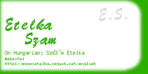 etelka szam business card